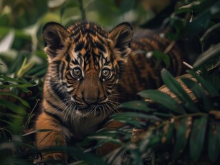 Canvas Print - tiger in zoo