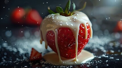 Poster - strawberry in water