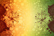 © MrJeans - illustrated virus under microscope wallpaper, microscope