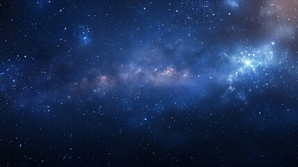 Wall Mural - milky way galaxy and starfiled on night sky background