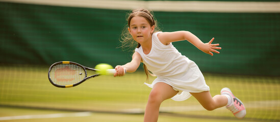 Wall Mural - tennis player holding racket