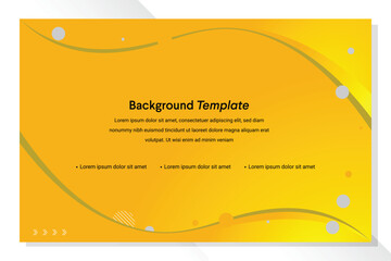 Aufkleber - Yellow and White unusual background Vector EPS 10