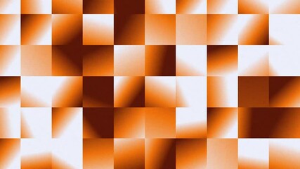 Wall Mural - orange Abstract square seamless looped animation background