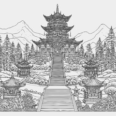 Wall Mural - temple