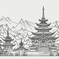 Wall Mural - temple