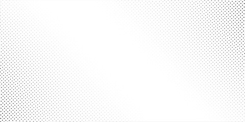 Wall Mural - dotted gradient halftone background. horizontal seamless dots pattern in pop art style. abstract mod