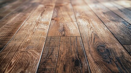 Wall Mural - Wooden floor interior close up