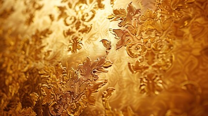 Golden pattern wallpaper