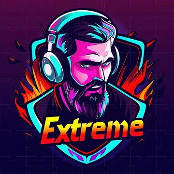 a bearded man with headphones on his ears