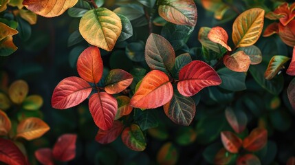 Poster - Dwarf Hermit tree s leaves beauty in abundance