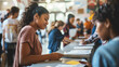 © EpicVisuals - Volunteers Supporting Voter Registration at Community Center Event for Civic Engagement and Public Service