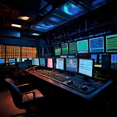 Poster - computer-screens-in-control-room