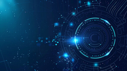 Poster - Abstract Technology Background with Circular