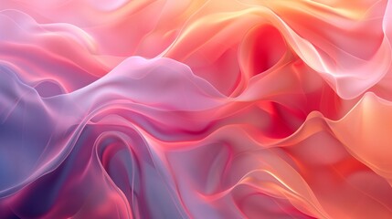 Sticker - Ethereal Abstract Waves: A Symphony of Colorful Gradients and Soft Patterns