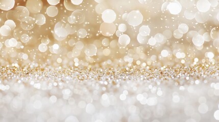 Poster - Golden Glitter and Bokeh