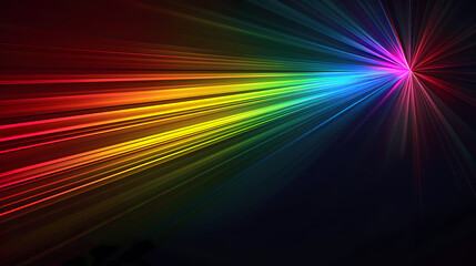 Wall Mural - Abstract background with colorful glowing lines