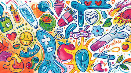 Vibrant Doodles Promoting Comprehensive Health Literacy for All Audiences