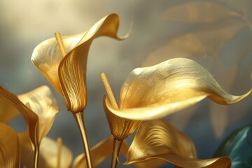 Poster - A close-up view of colorful flowers arranged in a decorative vase