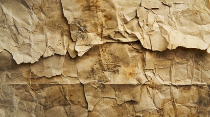 Poster - Close up of aged paper with empty space for design vintage style background