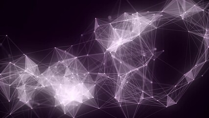 Leinwandbilder - Network connection structure. Blue science background. Abstract digital background. Big data visualization. 3d rendering.