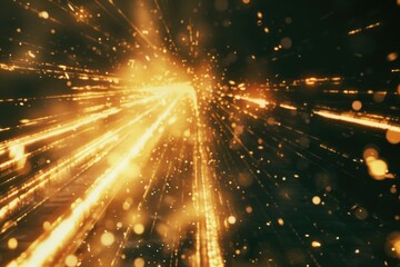 Poster - A bright light shines in the darkness, ideal for use in scenes where illumination is key