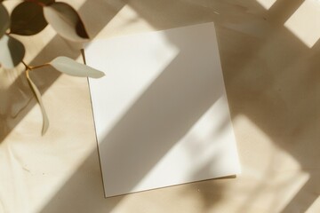 Poster - A piece of paper sitting on a table, potentially holding important information or a message