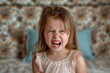 © Anna - little girl having a temper tantrum in their bedroom