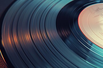 Poster - A close-up view of a record on a desk or table, often used in business and financial settings