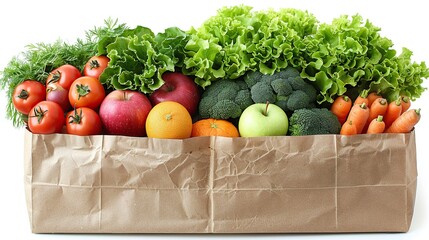 Wall Mural - Fresh Produce in a Paper Bag