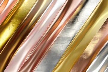 Poster - A detailed view of metallic surfaces reflecting light, ideal for use in product or design illustrations