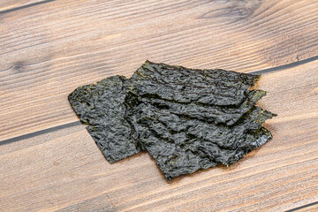 Wall Mural - Korean nori seaweed chips heap