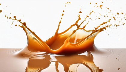 Wall Mural - Find the perfect caramel splash photo to enhance your next creative endeavor on Adobe Stock.