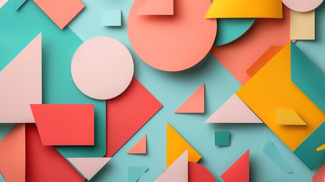Geometric shape wallpaper