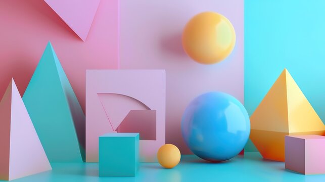 Geometric shape wallpaper