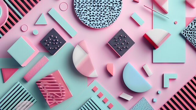 Geometric shape wallpaper
