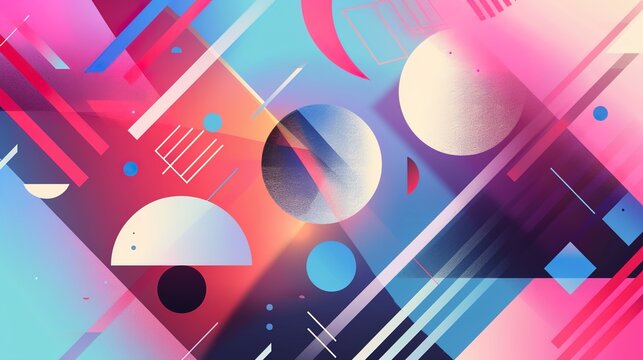 Geometric shape wallpaper