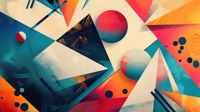 Geometric shape wallpaper