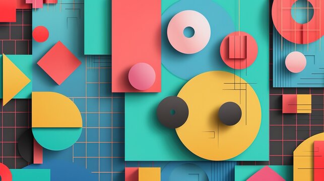 Geometric shape wallpaper