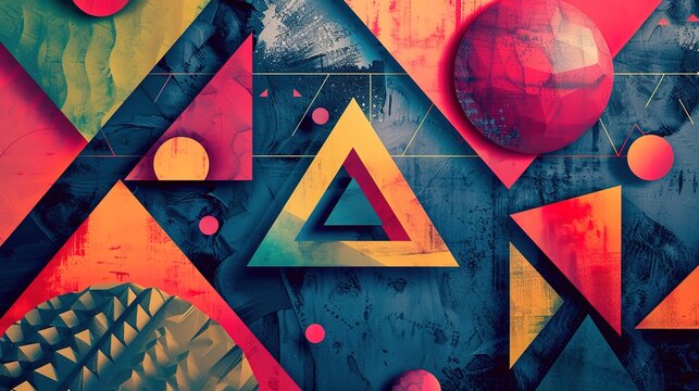 Geometric shape wallpaper