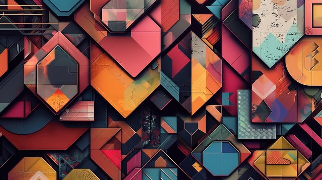 Geometric shape wallpaper