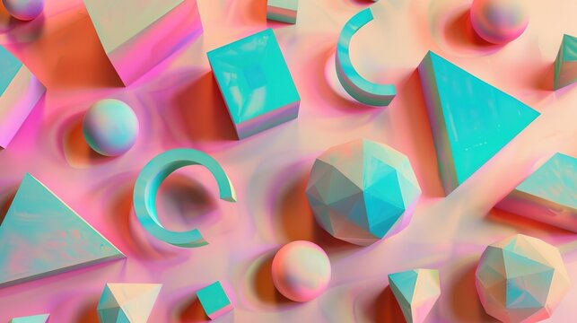 Geometric shape wallpaper