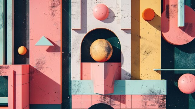 Geometric shape wallpaper