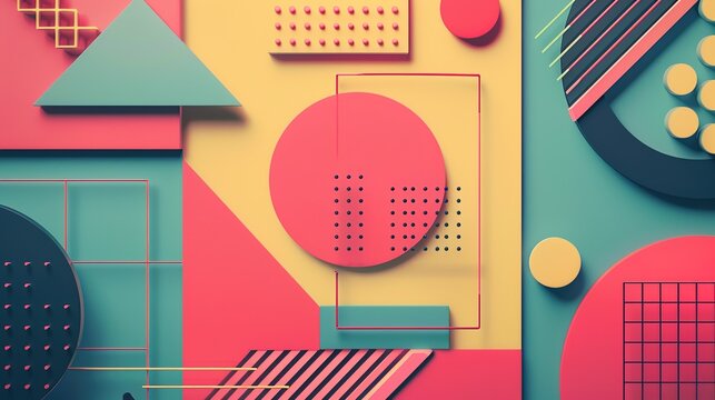Geometric shape wallpaper