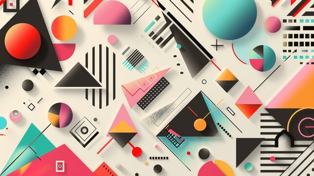 Geometric shape wallpaper