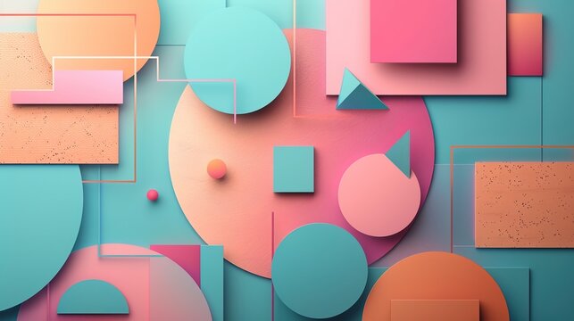 Geometric shape wallpaper