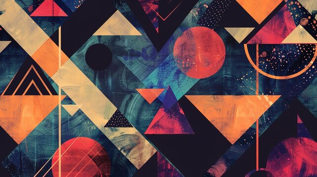 Geometric shape wallpaper