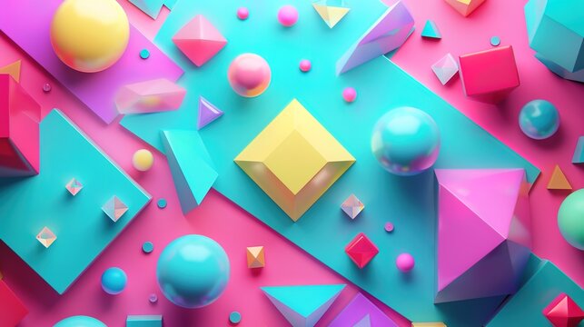 Geometric shape wallpaper