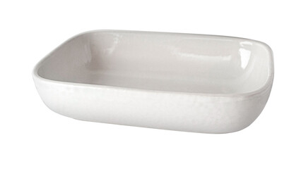 Sticker - white rectangular ceramic bowl