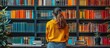 © GoDress - Young Woman Browsing Books in a Library