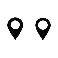 Poster - Location icon collection vector. Mobile technology pinpoint location marker on a white background. Location or Map Pin Icon Symbol Set, Location Pointers Vector Illustration set.